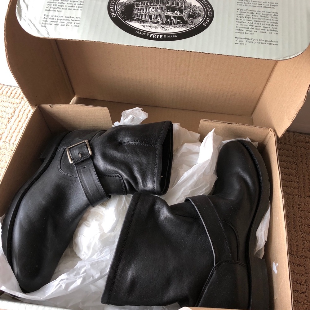 Frye Short “Natalie” Engineer Boot